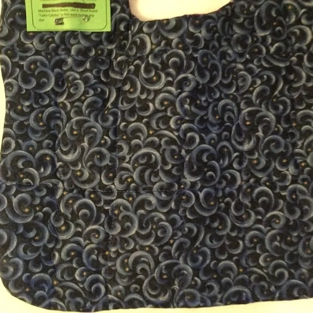 3/$25 or $12 ea.  NWT. Handmade Quilted Reversible Bib.